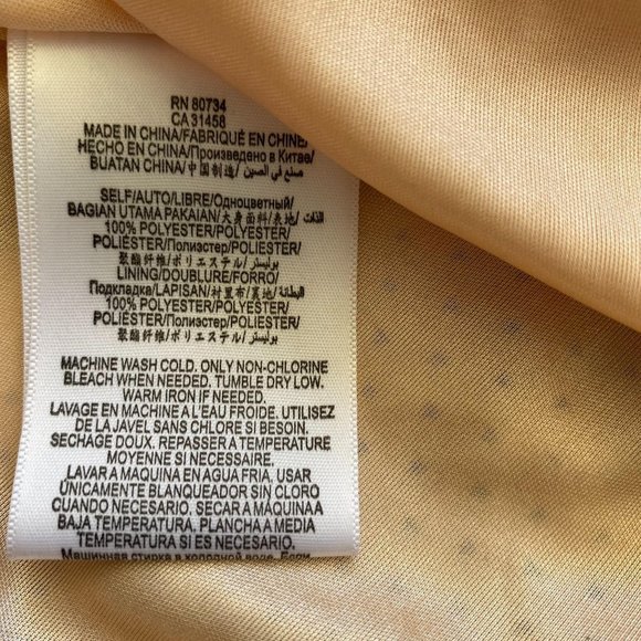 BCBGeneration Cream Triangle Ruffle Bodice Dress - Picture 2 of 3